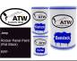 Preview: Jeep, Rocker Panel Paint (Flat Black), RPP: 500ml Lackdose + 500ml Klarlack + 250ml Härter - Set, von ATW Autoteile West.